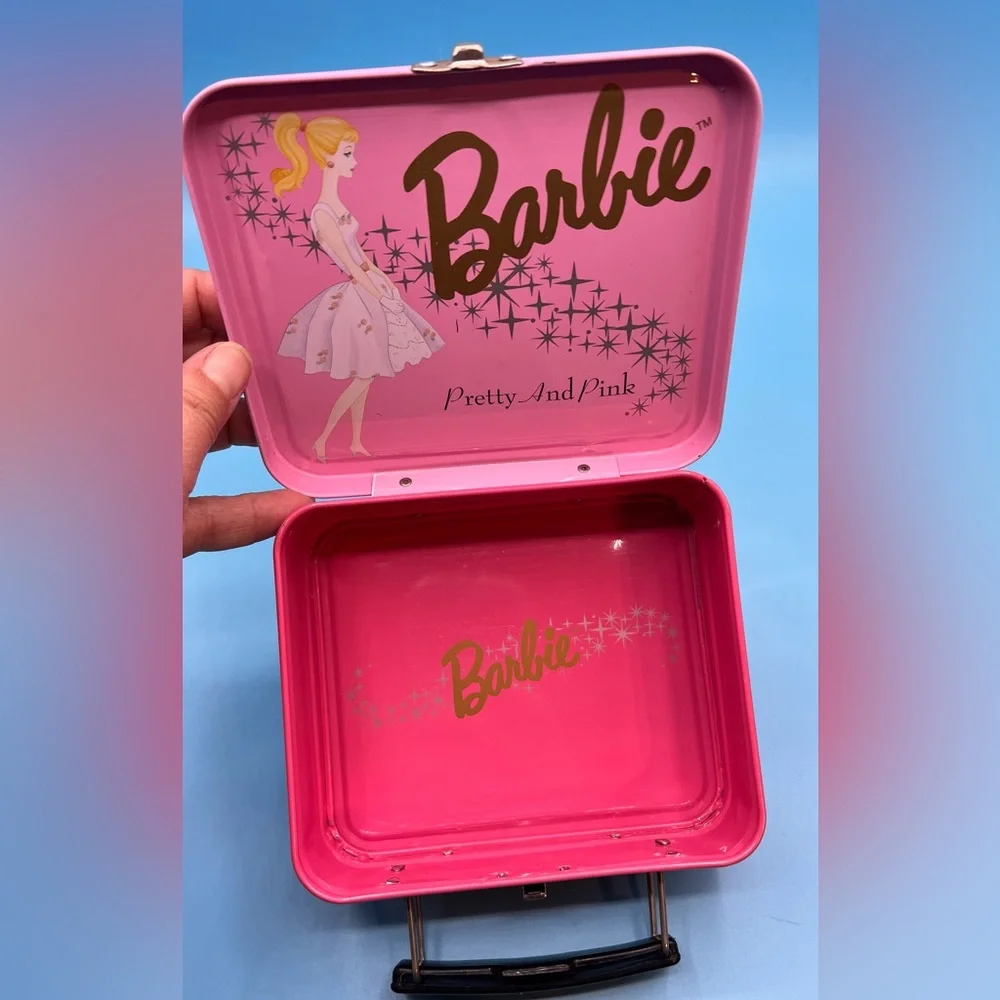 Barbie Pink and Yellow Retro Lunchbox